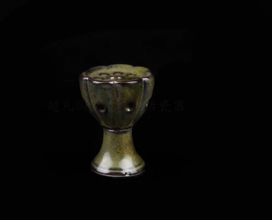 Ceramic Lotus Column Incense Burner