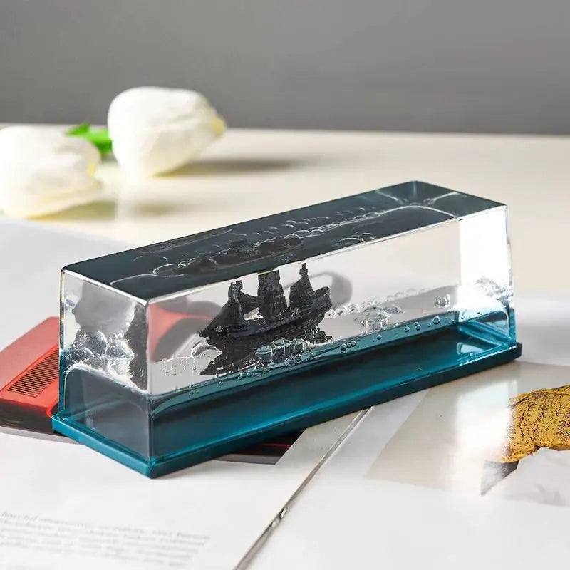 Drift Bottle Ship Table Ornament