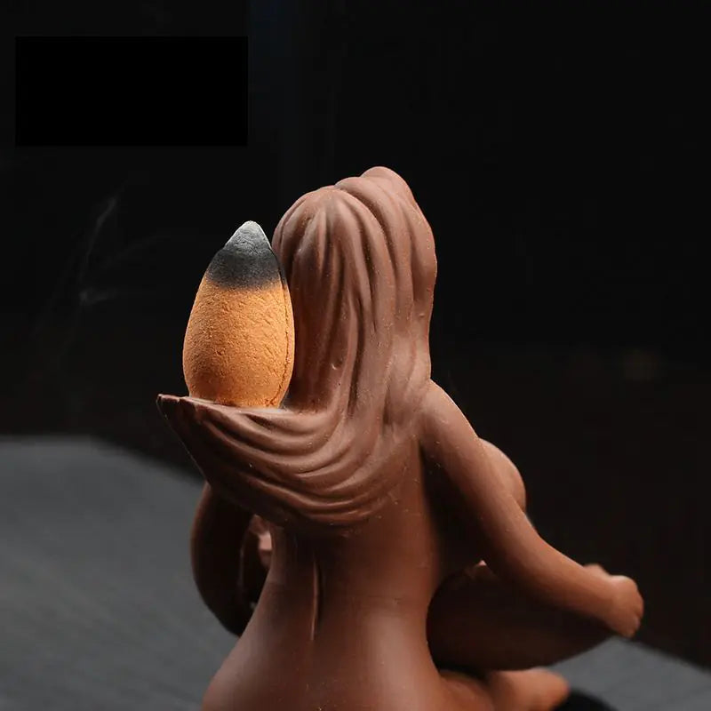 Ceramic Incense Burner with Tower for Aromatherapy