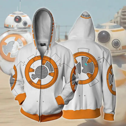 Star Wars 3D Graphic Hoodie - Fashion Print Sweatshirt