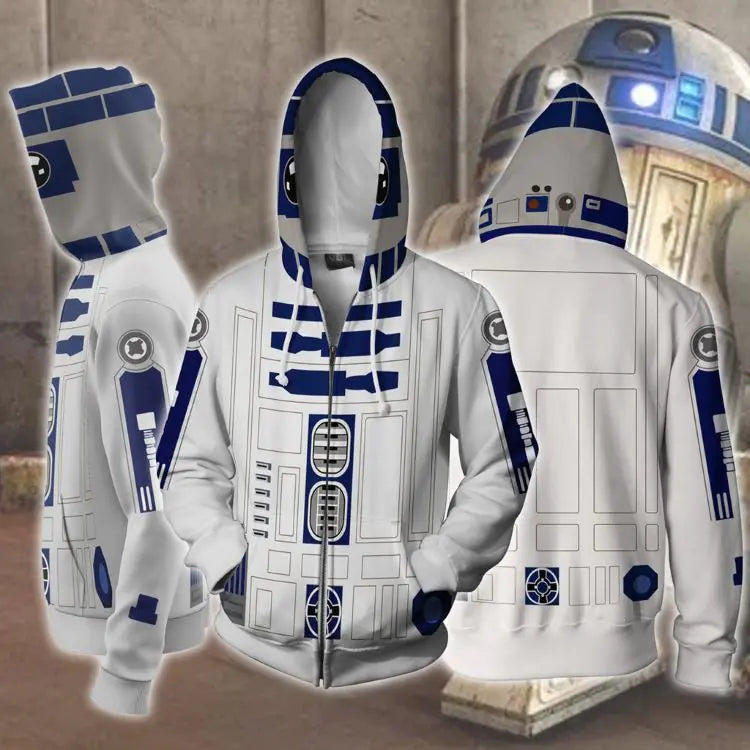 Star Wars 3D Graphic Hoodie - Fashion Print Sweatshirt