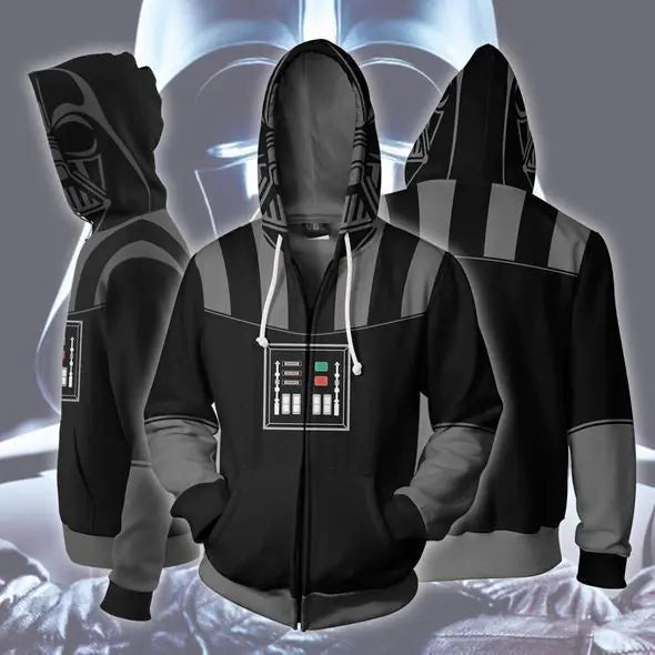 Star Wars 3D Graphic Hoodie - Fashion Print Sweatshirt