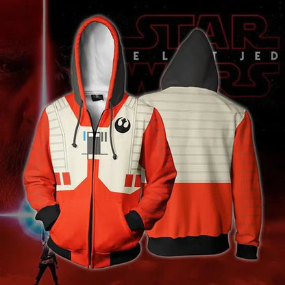 Star Wars 3D Graphic Hoodie - Fashion Print Sweatshirt